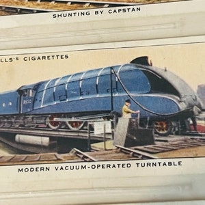 Spoorwegkaart Trein Spoorwegapparatuur 1938 HO WD Wills Imperial Draaischijfvacuüm