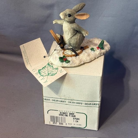 Vintage Charming Tails Figurine Mouse Fitz Floyd Christmas Binky