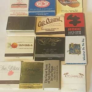 Match Holder matchbook vtg advertising LOT M36 Charro Cafe Legal Sea Waikiki PF