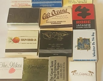 Match Holder matchbook vtg publicidad LOT M36 Charro Cafe Legal Sea Waikiki PF