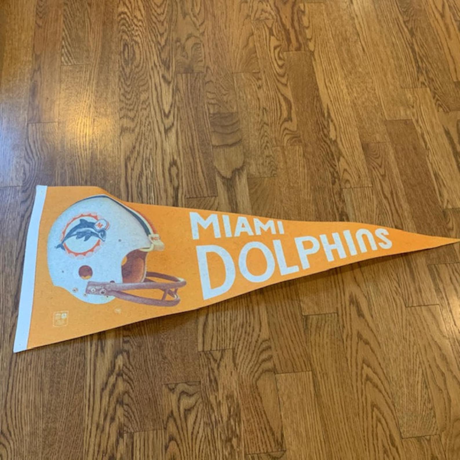 SPORTS PENNANT FLAG Vintage Memorabilia Vtg Nfl Football Miami Etsy