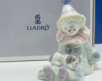 Yahoo!オークション リヤドロ ピエロ 「子犬を持つピエロ」 #5277 希少