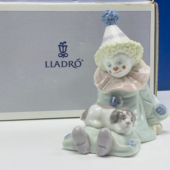 リヤドロ ピエロの男の子と子犬 （LLADRO (リヤドロ) フィギュ