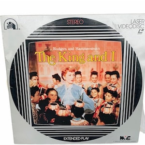 LASER DISC VINTAGE Movie laserdiscs electronic 12 inch 12" original case film discovision 1981 The King and I Yul Brynner Deborah Kerr