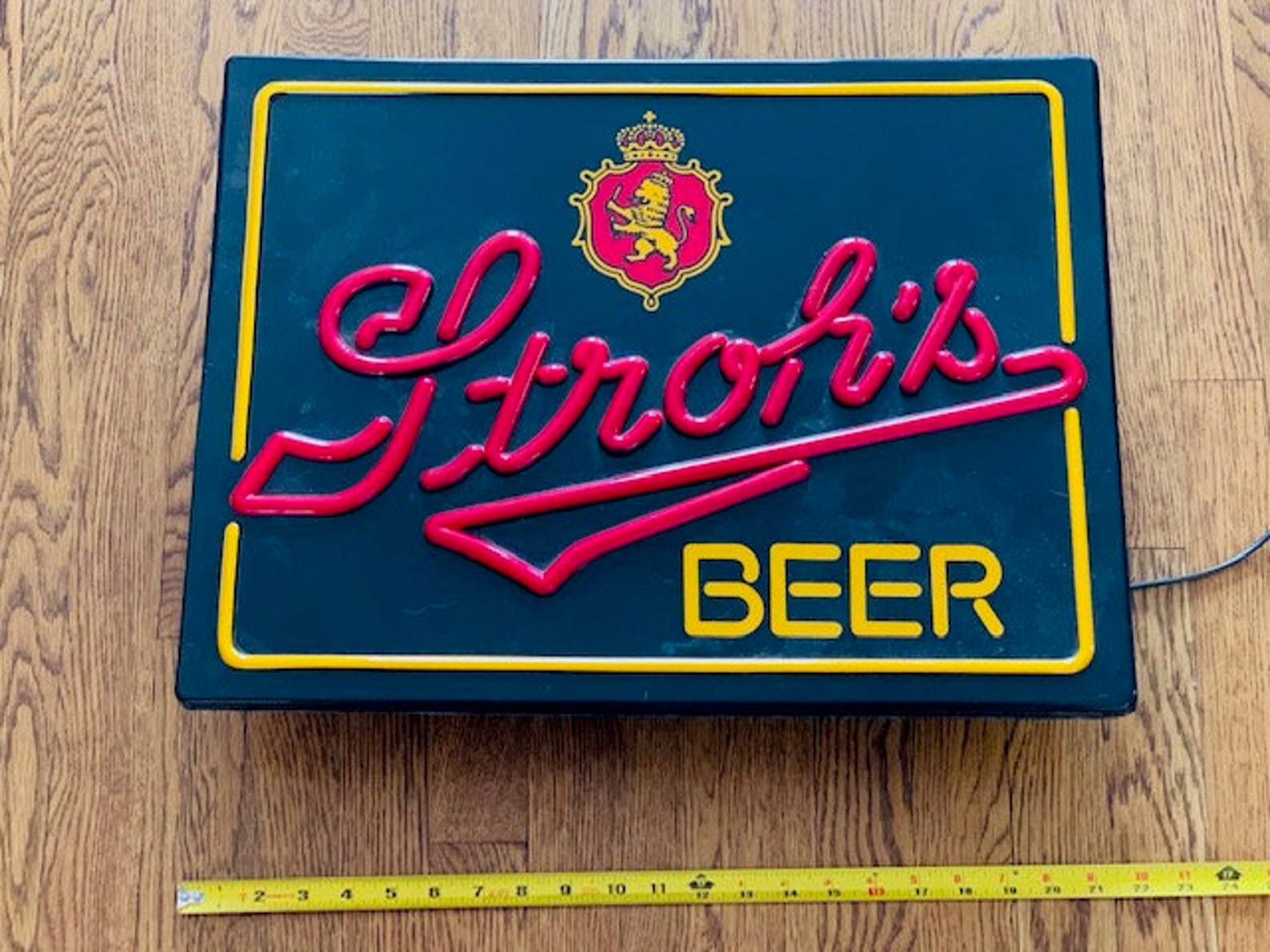 Stroh's Beer Light up Neon Bar Sign Detroit Michigan MI Etsy