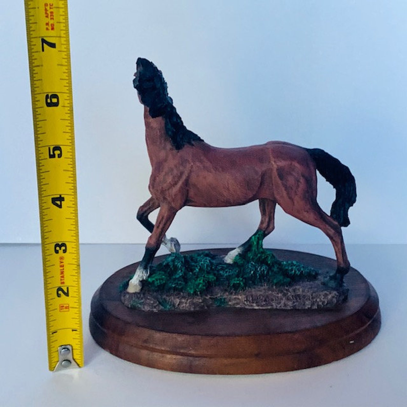 HORSE FIGURINE SCULPTURE vintage statue décor vtg mcm mare Etsy