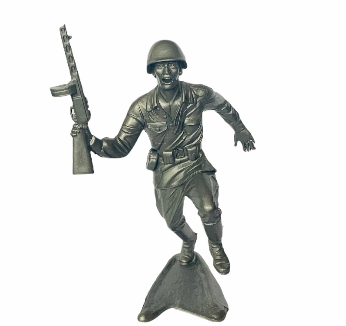 PLASTIC ARMY MEN Louis Marx 6 Vintage Toy Soldier Vtg Etsy