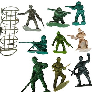 Jouet soldat vtg figure militaire armée hommes mpc me marx plastique LOT ww1 ww2 usa S16