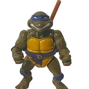 Teenage Mutant Ninja Turtle TMNT Figure Vtg Playmates Donatello 1988 Bo Staff