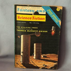 Vintage sciencefiction fantasy paperback boek tijdschrift Sci Fi Space 1957 Stalking bomen