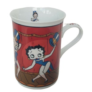 Betty Boop Tasse Tasse Danbury Mint Trinkglas Figur Pudgy Felix Broadway vtg