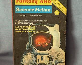 Vintage sciencefiction fantasy paperback boek tijdschrift sciencefiction ruimte 1957 pak astronaut