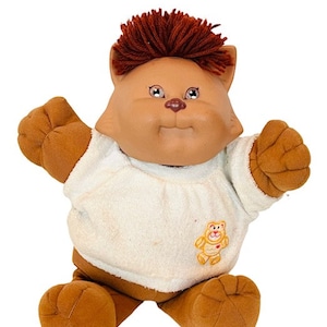Koosas Cabbage Patch Kids Vtg 1983 Xavier Roberts Bear Brown Cat Coleco plush