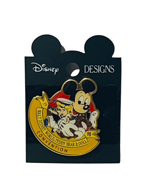Disney Design Trading Pin Button Pinback Souvenir Vtg Mickey Mouse Convention 98