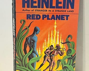 Robert Heinlein Psychedelic Cover Art 1950s Paperback 5 Lot of