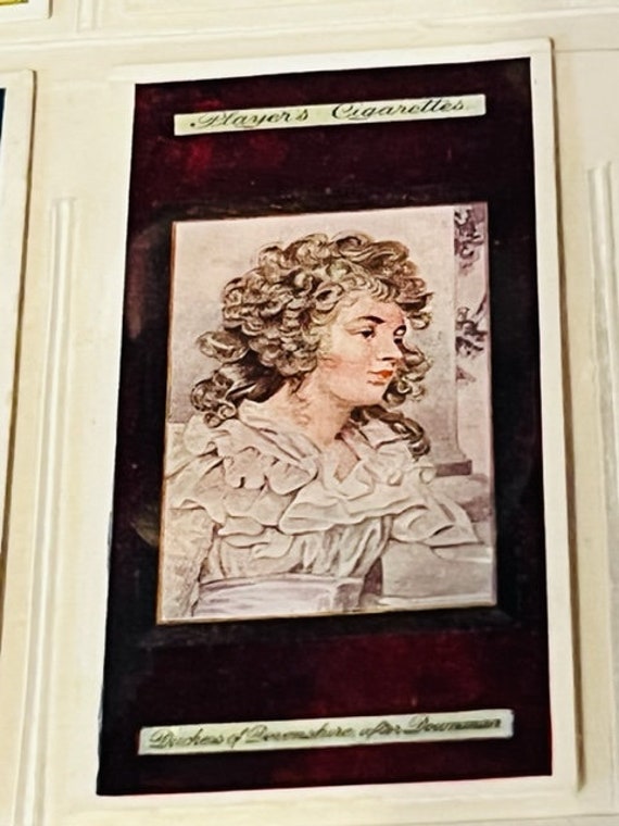 duchess tobacco John Player Son Tobacco Card 1923 Miniature Nottingham Duchess Devonshire  Vtg UK