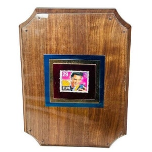 Elvis Presley Stamp Framed 8X6 Plaque Wall Hanging Memorabilia Collectible King AL1