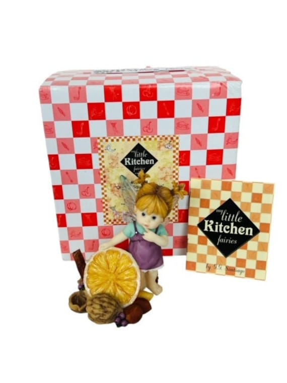 Little Kitchen fairy 妖精　フィギュア　置物 Enesco カウガールからのマイリトルキッチン 妖精 ブランドアイアンフィギュア 4.75インチ
