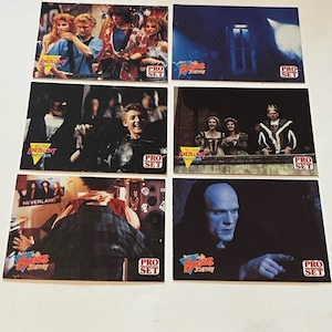 Excelente aventura de Bill e Ted Bogus Journey lote cartas colecionáveis 1991 Pro Set vintage Keanu Reeves George Carlin arte efêmera vtg mista 6