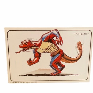 CALENDÁRIO DO UNIVERSO DOS MESTRES 1986 Mattel He-Man She-Ra esqueleto cartão figura de ação brinquedo arte papel efêmera desenho animado Snakemen Rattlor homens cobra
