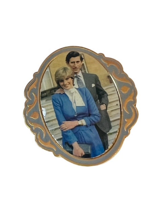 Princess Diana Pin Button Pinback Prince Charles D