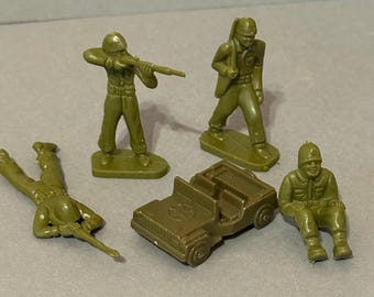 MPC グリーン アーミーメン おもちゃの兵士 プラスチック ミリタリー