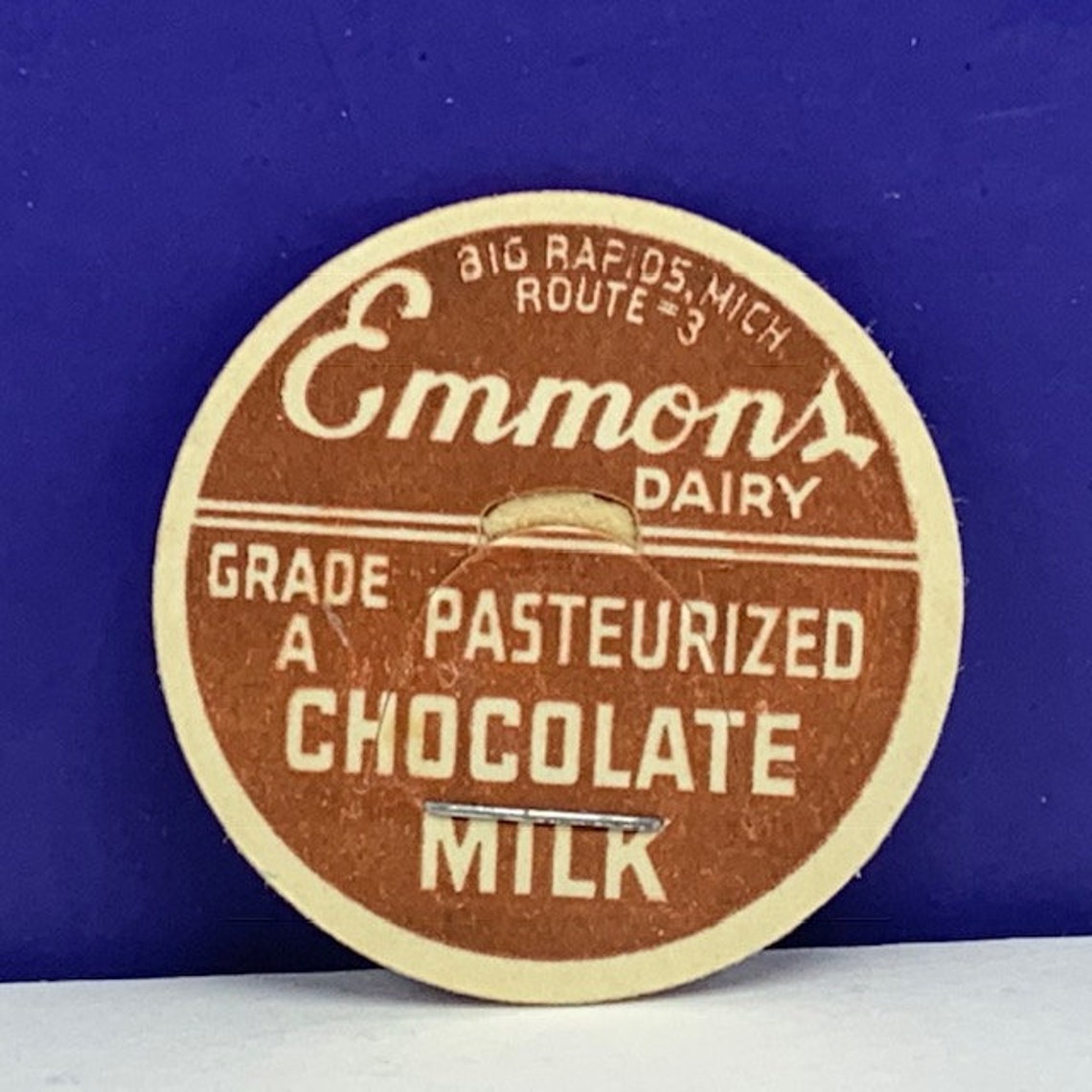 MILK BOTTLE CAP Vintage Advertising Dairy Farm Ephemera Paper Etsy