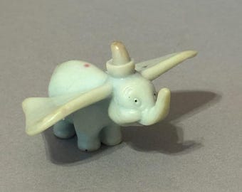 Vintage Walt Disney Productions Toy Figure Hong Kong Figurine Dumbo Elephant mcm