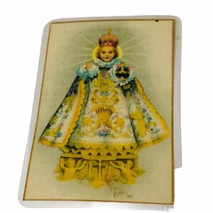 HOLY PRAYER CARD vintage Catholic Christian Jesus Christ Mary God paper antique ephemera church gift museum 1935 Schrembs Cleveland Ohio