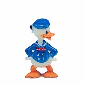 LOUIS MARX DISNEYKINS 1960s vintage walt disney tinykins miniature plastic figure toy collectible Donald Duck