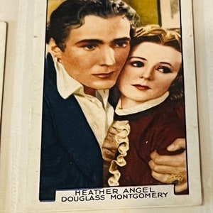 Gallaher Tobacco Card Film Partner Estrella de cine Heather Angel Douglass Montgomery