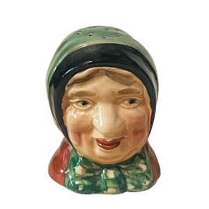Beswick salt pepper shaker toby mug cup figurine bust doulton vtg sairey gamp