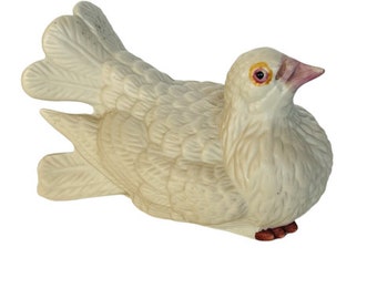ヴィンテージの白い鳩の像 / 鳩の鳥の置物 / 室内装飾 - Etsy 日本