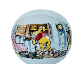 Winnie Pooh Bank Royal Doulton vtg Porzellan Funny Honey Walt Disney England mcm