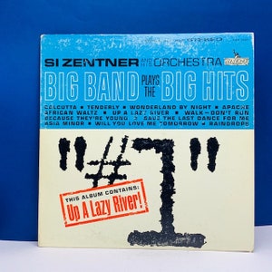 VINYL RECORD VINTAGE 33 rpm music album lp vtg with cover sleeve mcm 12 inch 12&quot; Big Band hits Si Zentner orchestra