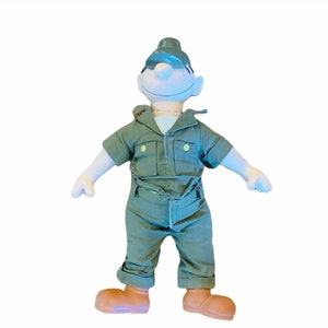Beetle Bailey plush 1987 KFS stuffed animal army cartoon toy figure vtg vinyl us