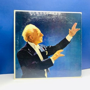 VINYL RECORD VINTAGE 33 rpm music album lp vtg cover sleeve mcm Stokowski orchestra waltz tuonela