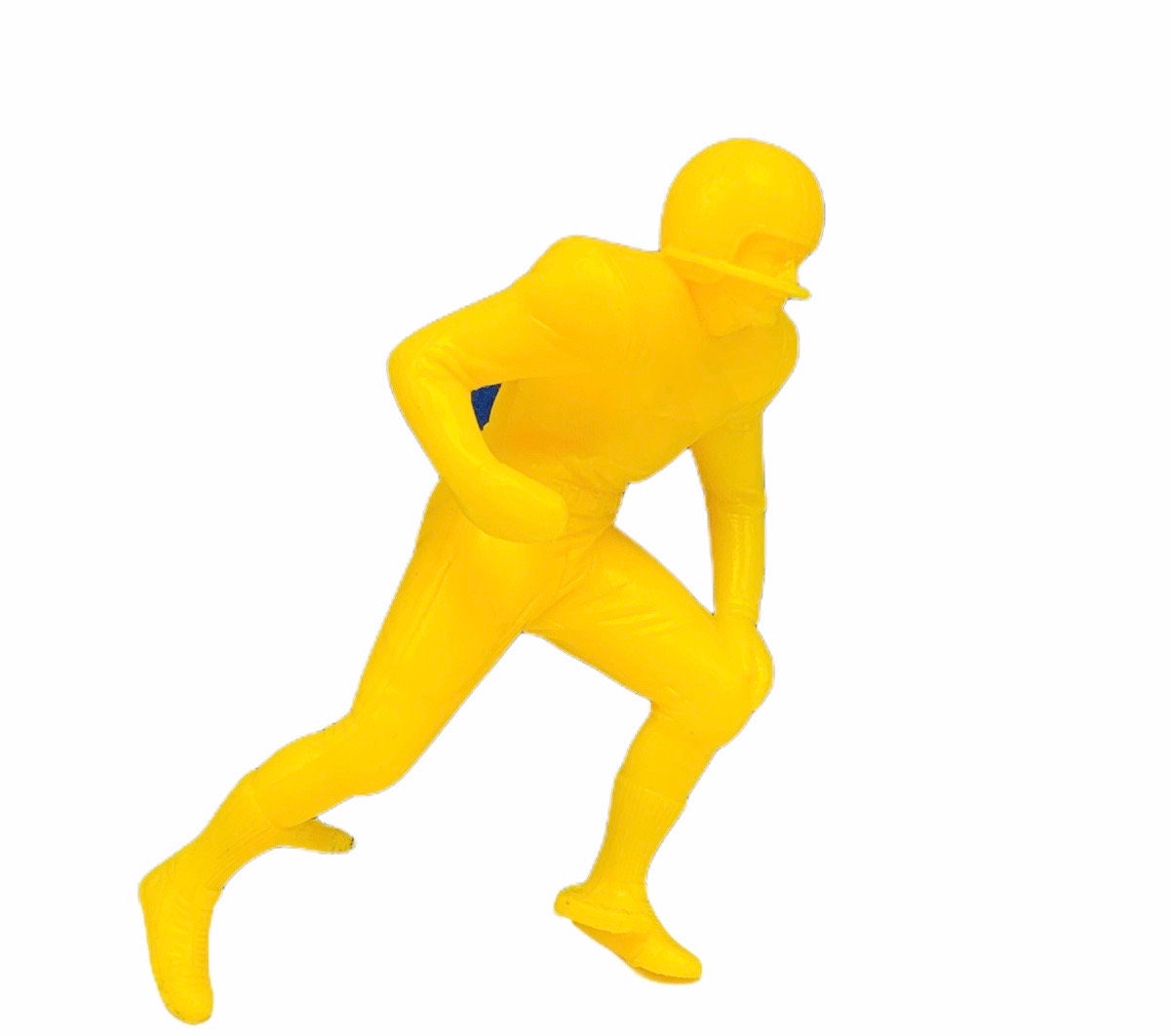 Louis Marx Football 1969 Vintage Plastic Molded Action Figure Collectible 4 Inch 4" Toy Sports Memorabilia Yellow Kicker