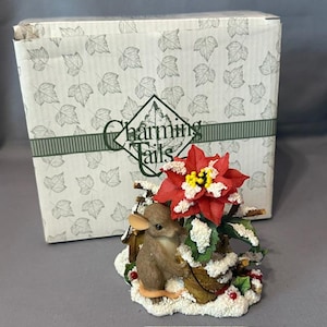 Vintage Charming Tails Figurine Mouse Fitz Floyd Christmas Add Color To Season