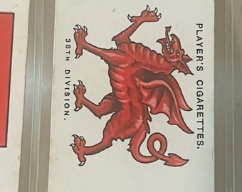 Army Corps Military Trading Card 1925 Tobacco John Player Son Sign 38th Welsh
