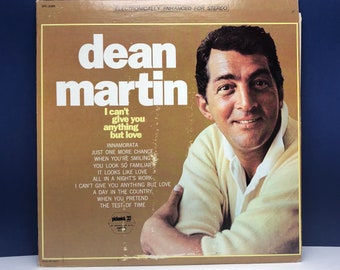 ビニールレコード ヴィンテージ 33 rpm 音楽アルバム LP ヴィンテージカバースリーブ ディーン・マーティン 愛以外に何も与えられない