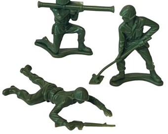 MPC グリーン アーミーメン おもちゃの兵士 プラスチック ミリタリー