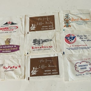 Sugar Packet Ephemera Advertising Ad 1960s California Spreckels Hotel Tahoe SZ1