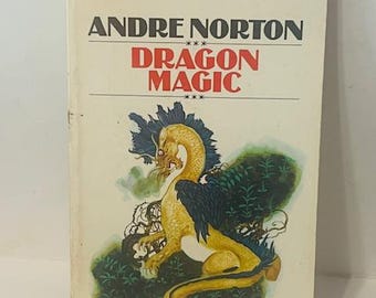 Dragon Magic Andre Norton Fantasía Novela Libro de bolsillo 1972 Rompecabezas vtg