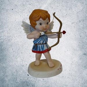 Vintage Campbells Soup Figurine Cupid Angel Bow Arrow Valentines Day Gift 1995