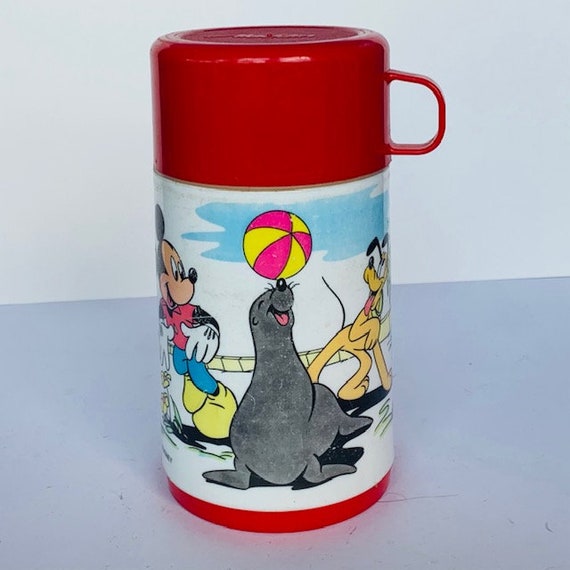 VINTAGE LUNCHBOX THERMOS 1980 Aladdin plastic col… - image 3