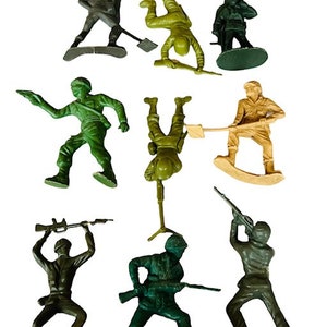 Jouet soldat vtg figure militaire armée hommes mpc me marx plastique LOT ww1 ww2 usa S1