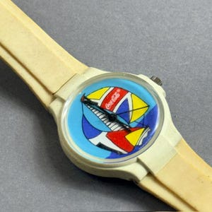 Vintage 1980s Coca Cola Watch Sailboats VINTAGE 1980 main image 3