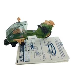 LCV Recon Sled 1986 Gi Joe Cobra ARAH Figure Vehicle Hasbro COMPLETE vtg toy