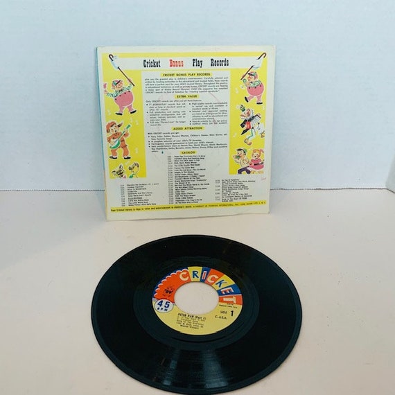 Vintage Yellow Vinyl 45 RPM Children's Golden Records (7)